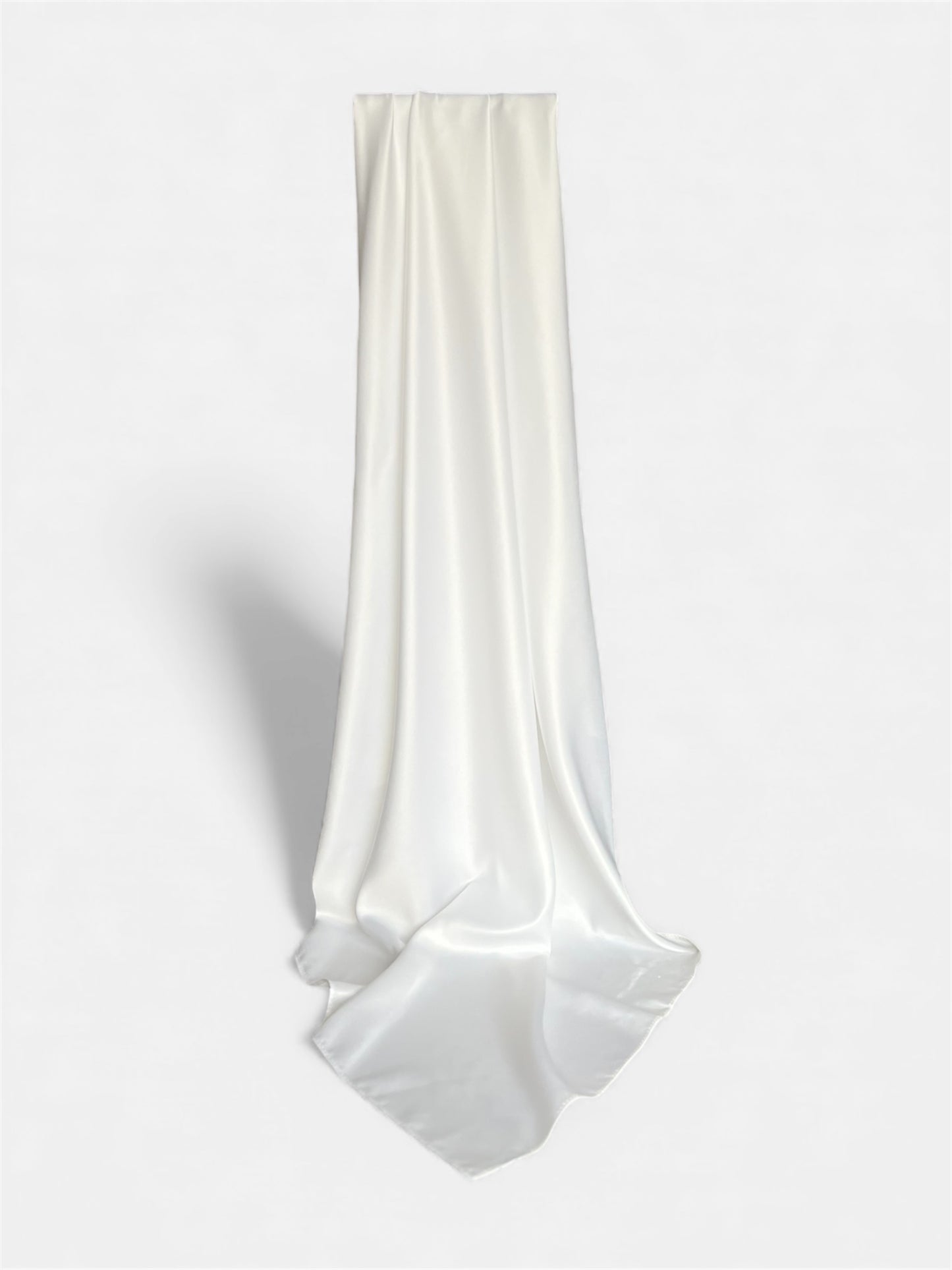 Kvadratisk HIjab Silk - Vit