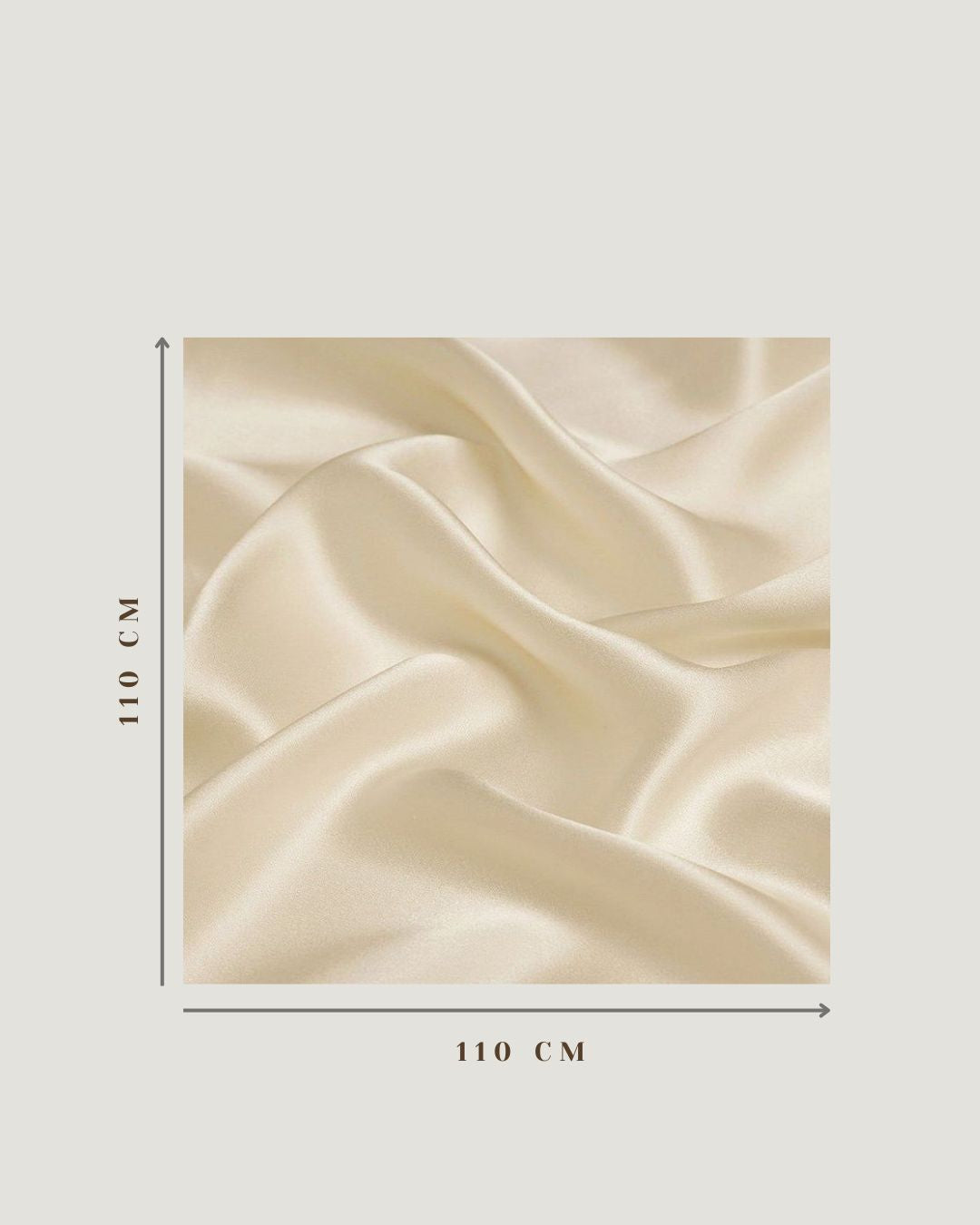 Square Hijab Silk - Forest Orange