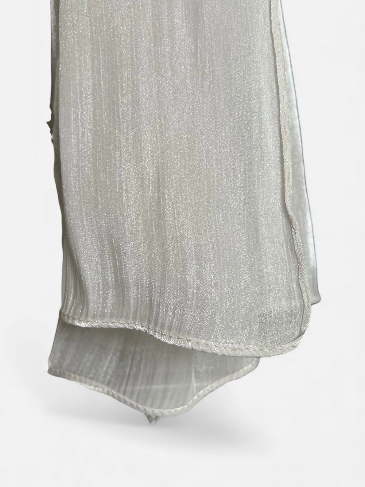 Organza Hijab - Gråvit