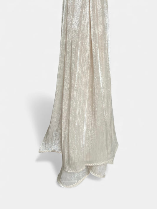Organza Hijab - Ljus Beige