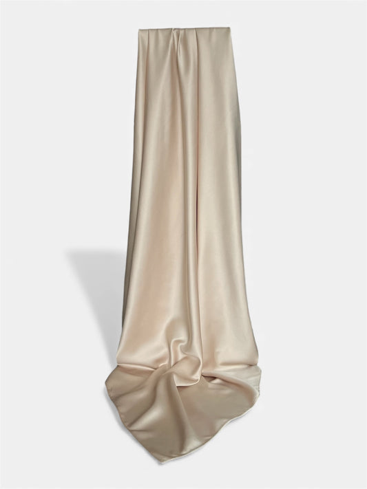 Square Hijab Silk - Beige 