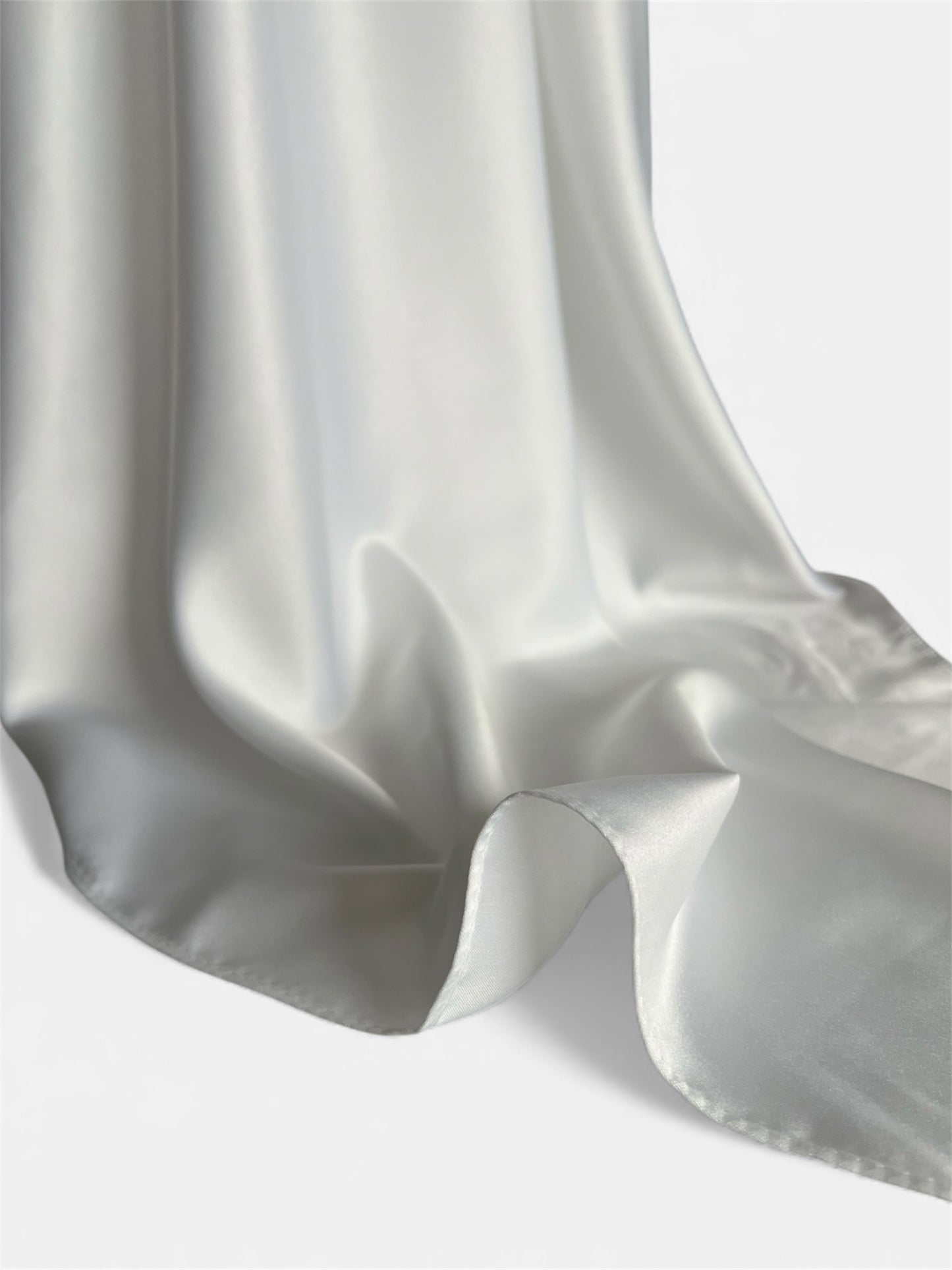 Kvadratisk HIjab Silk - Vit