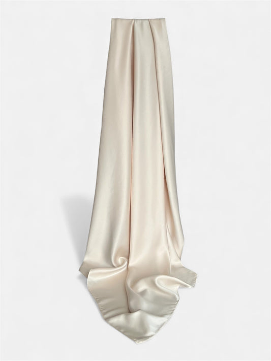 Square Hijab Silk - Cream