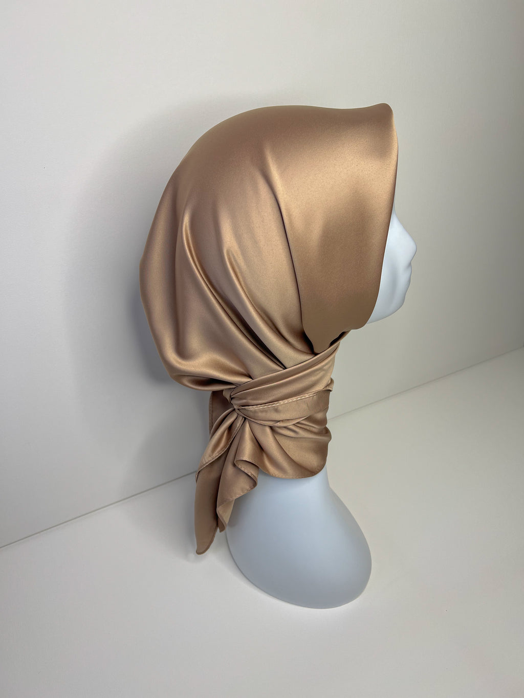 Square Veil Silk- Cappuccino