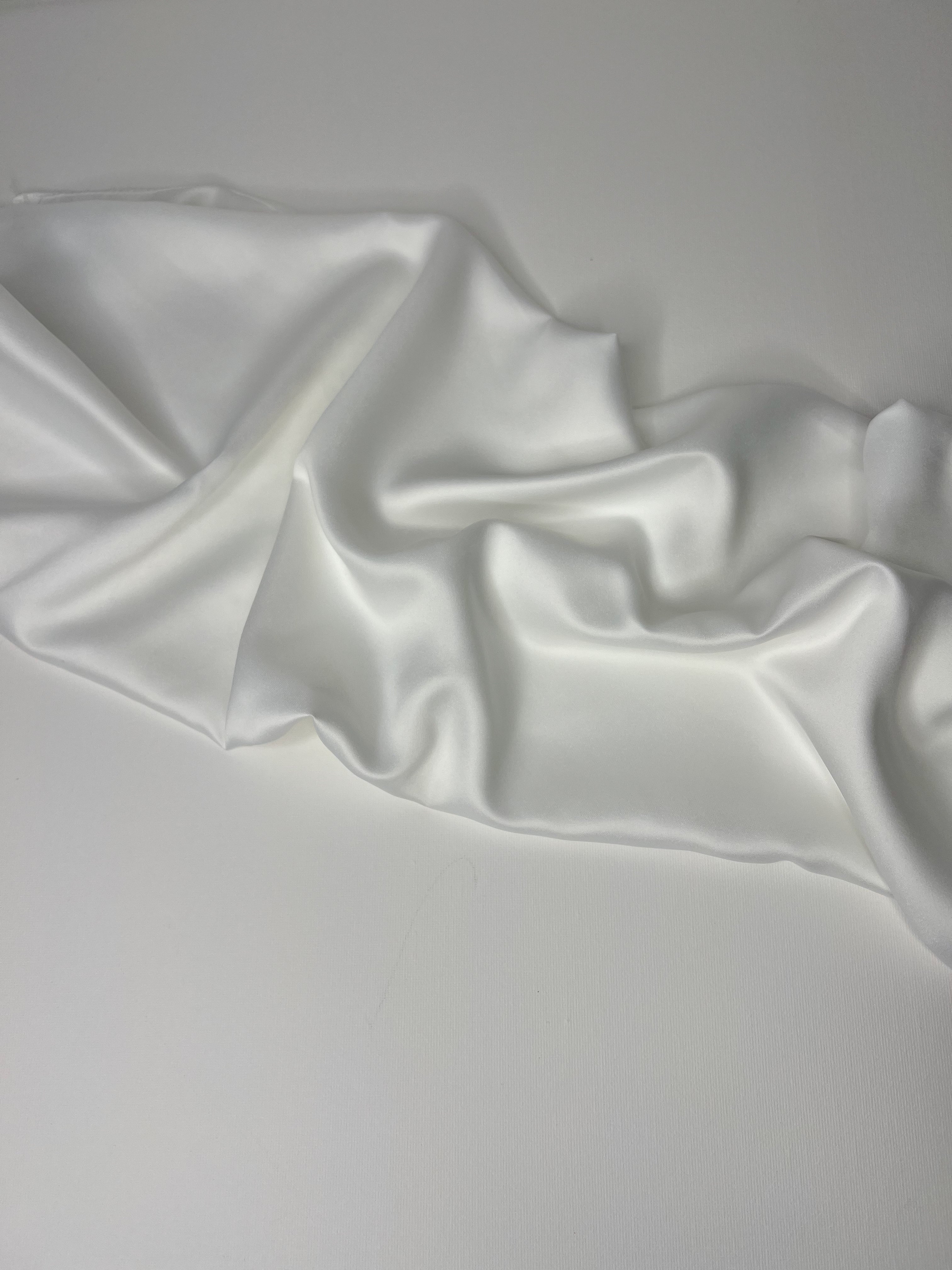 Square Veil Silk - White