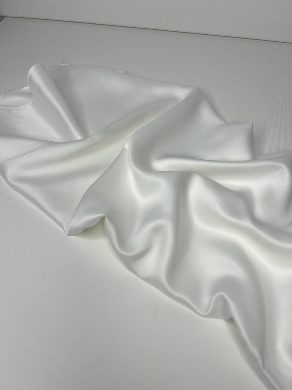 Square Veil Silk - White