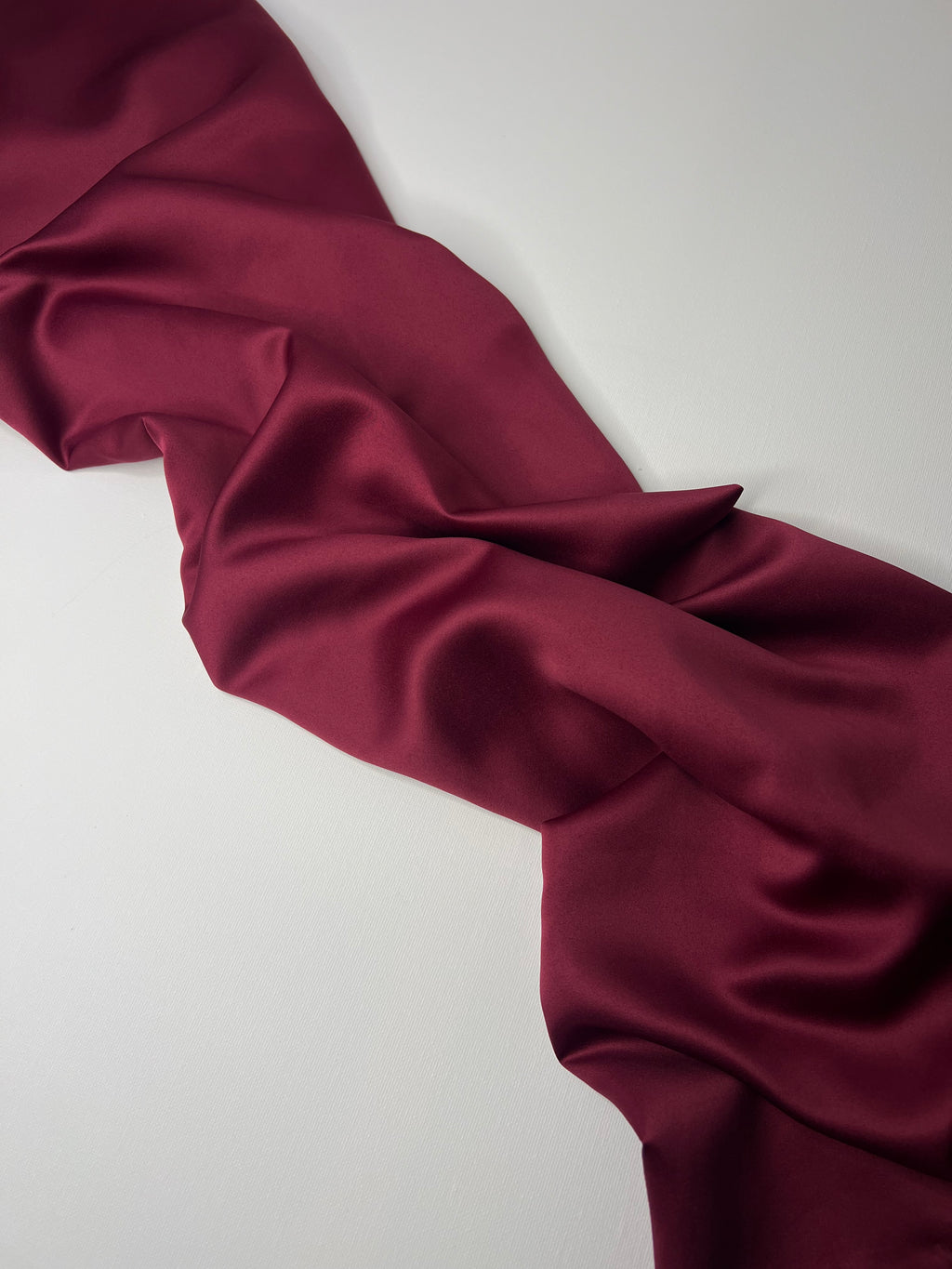 Square Veil Silk - Burgundy