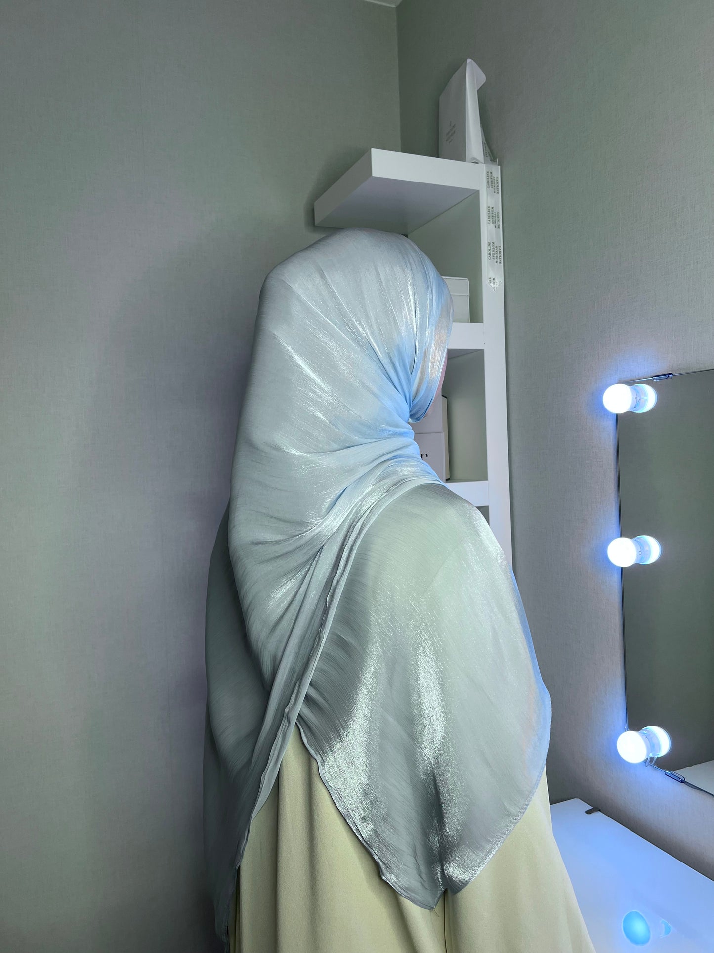 Organza Hijab - Babyblå