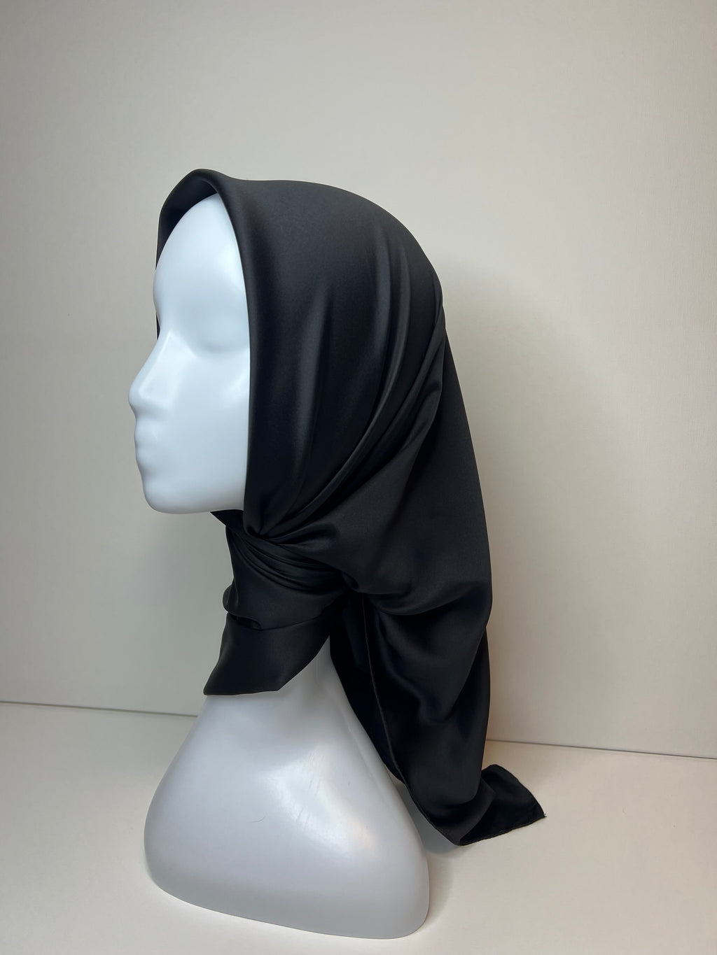 Square Veil Silk - Black