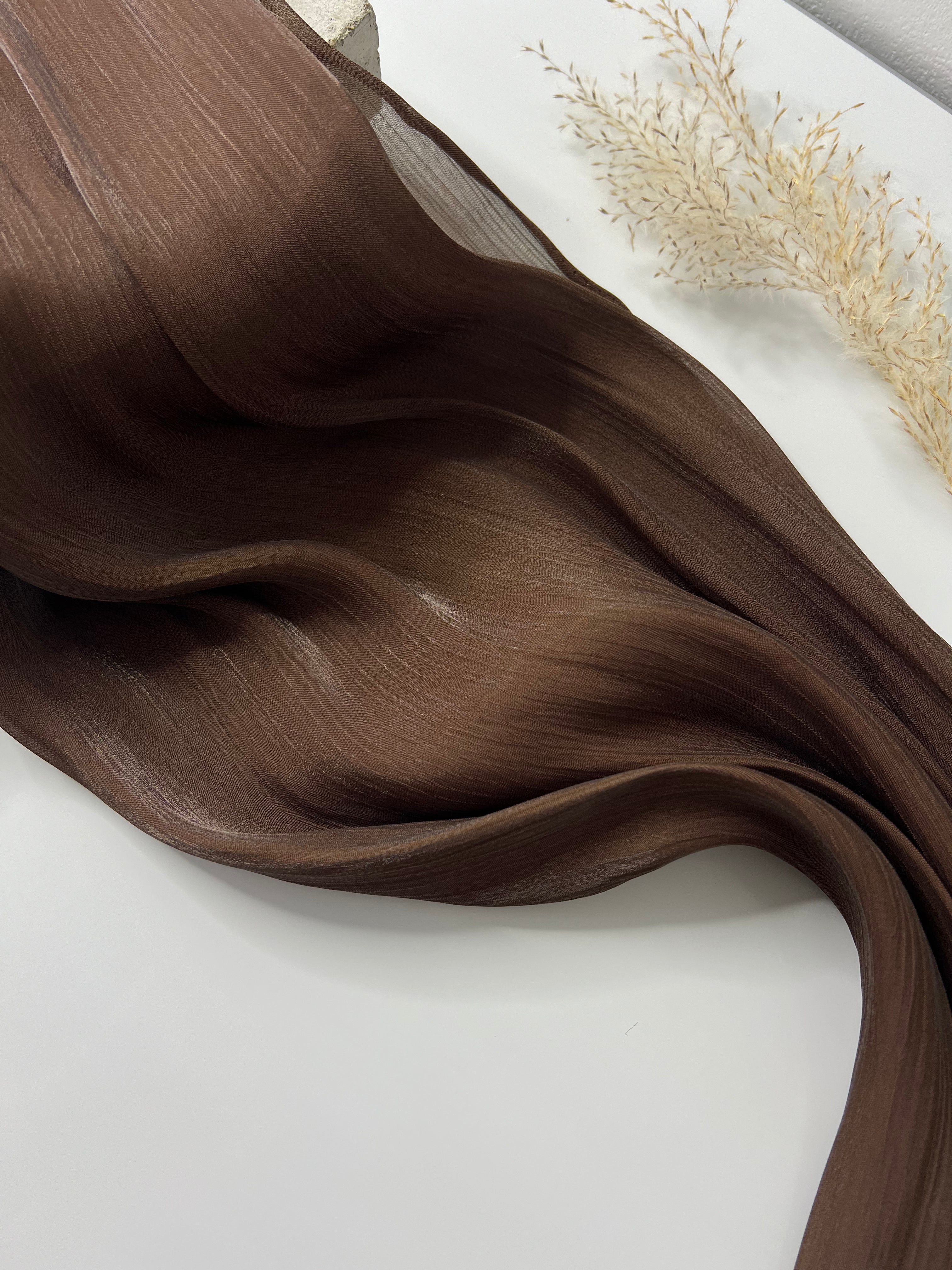 Organza Veil - Dark Chocolate