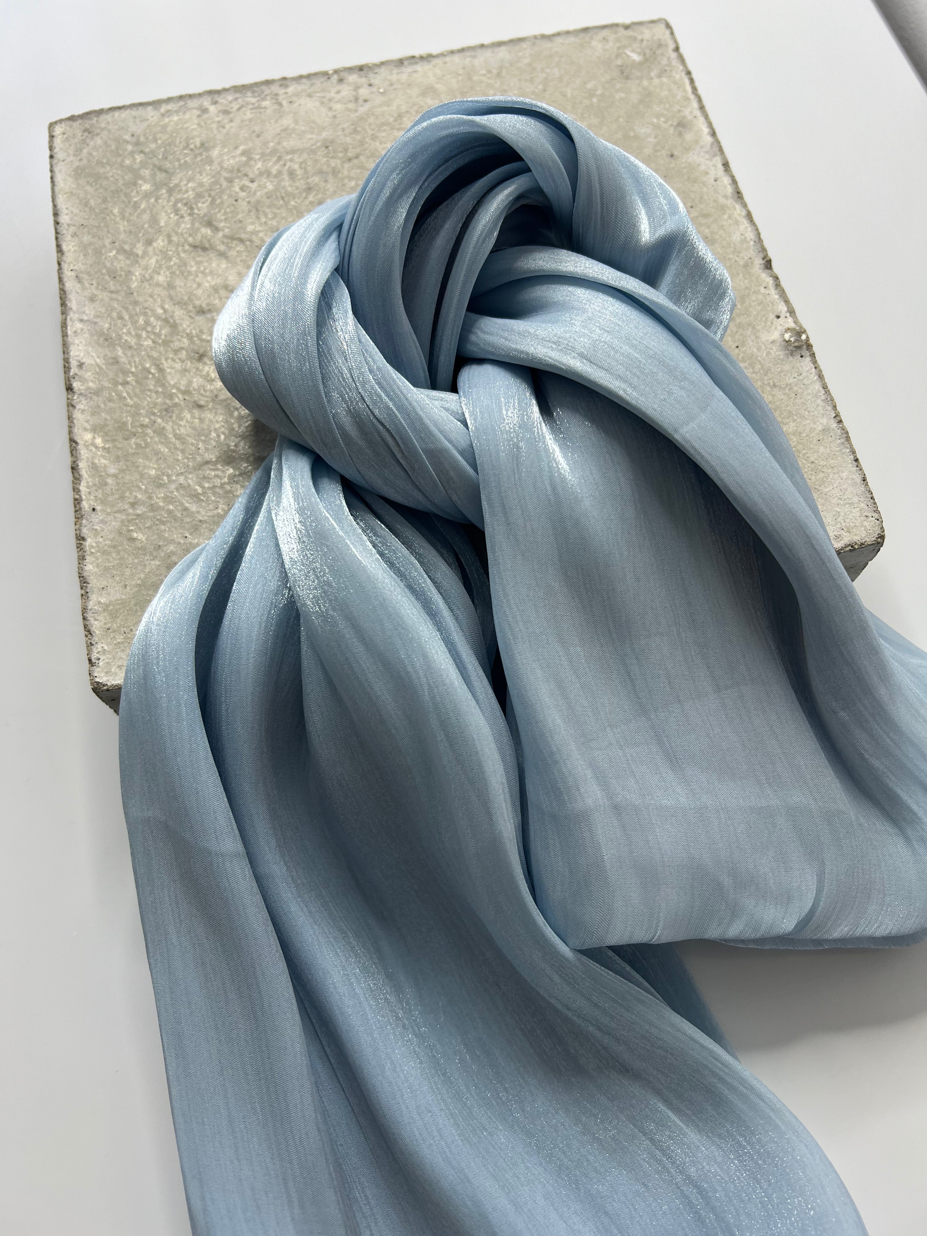 Organza Veil - Baby Blue
