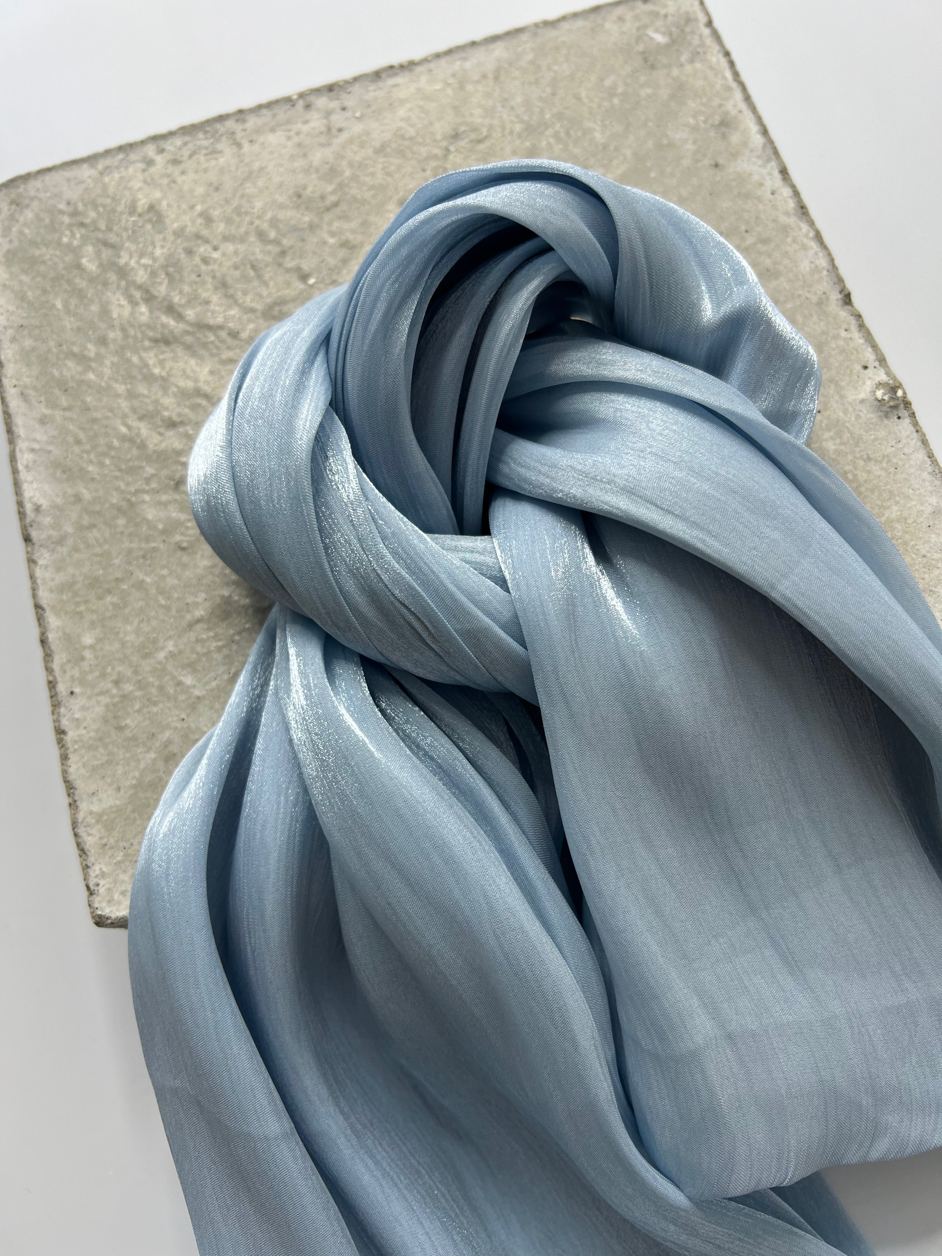 Organza Veil - Baby Blue