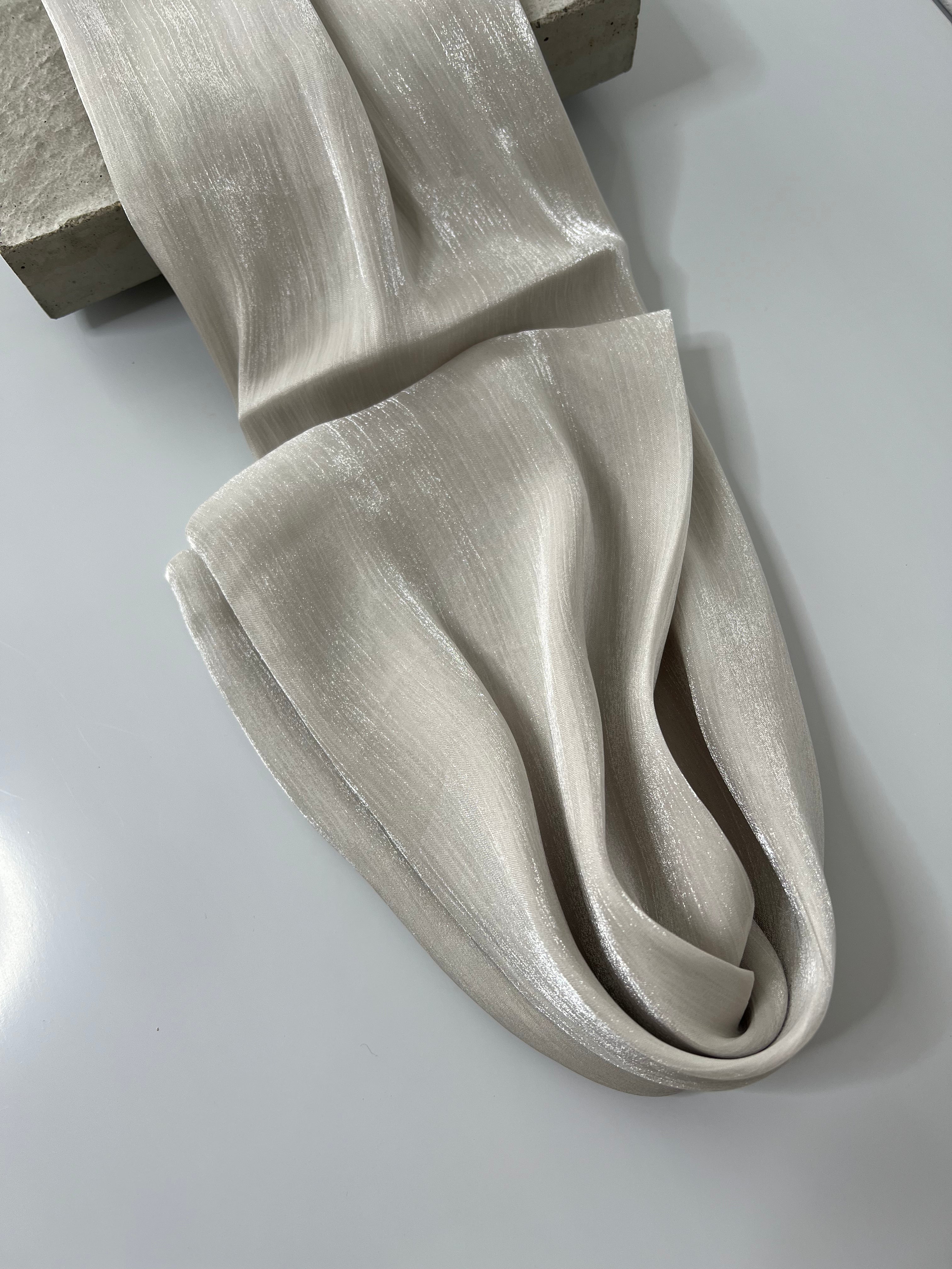 Organza Veil - Grey White