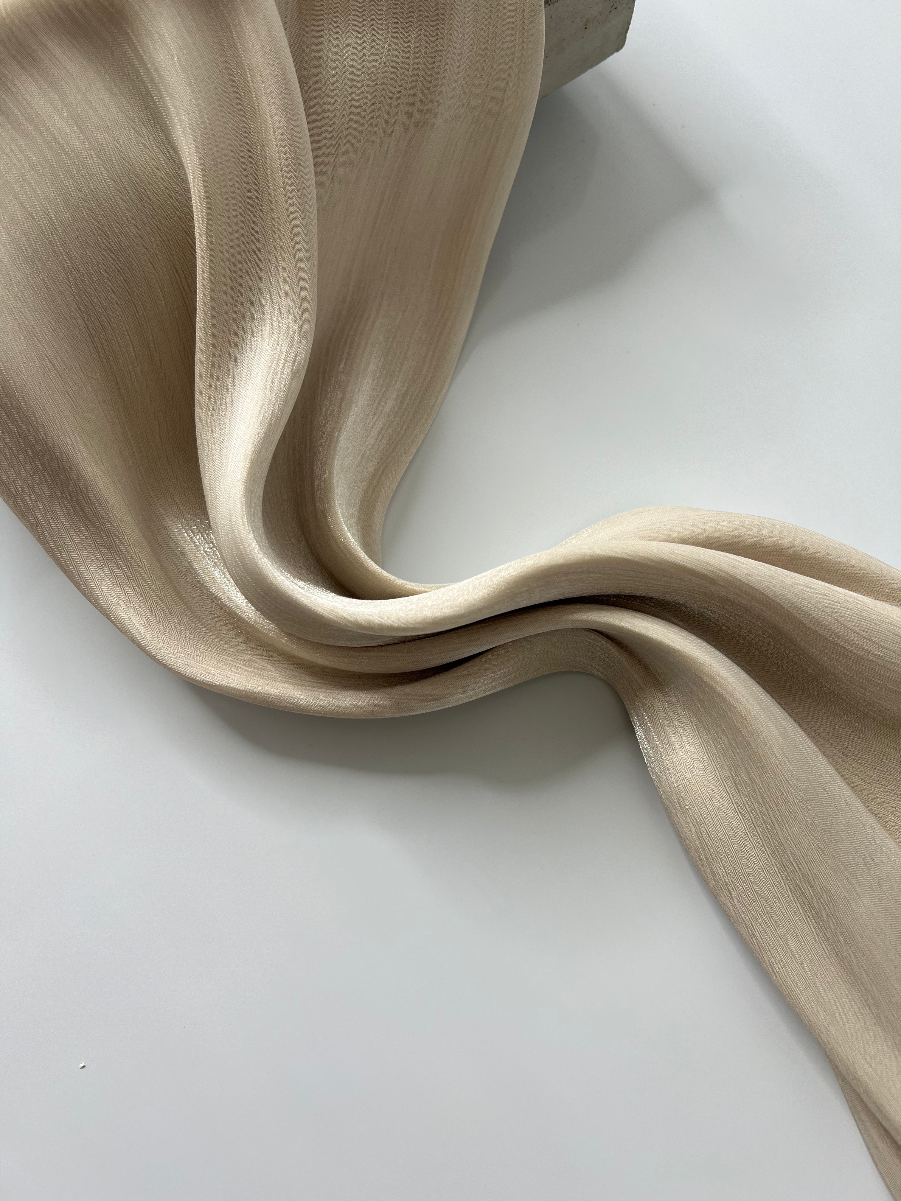 Organza Veil - Light Beige