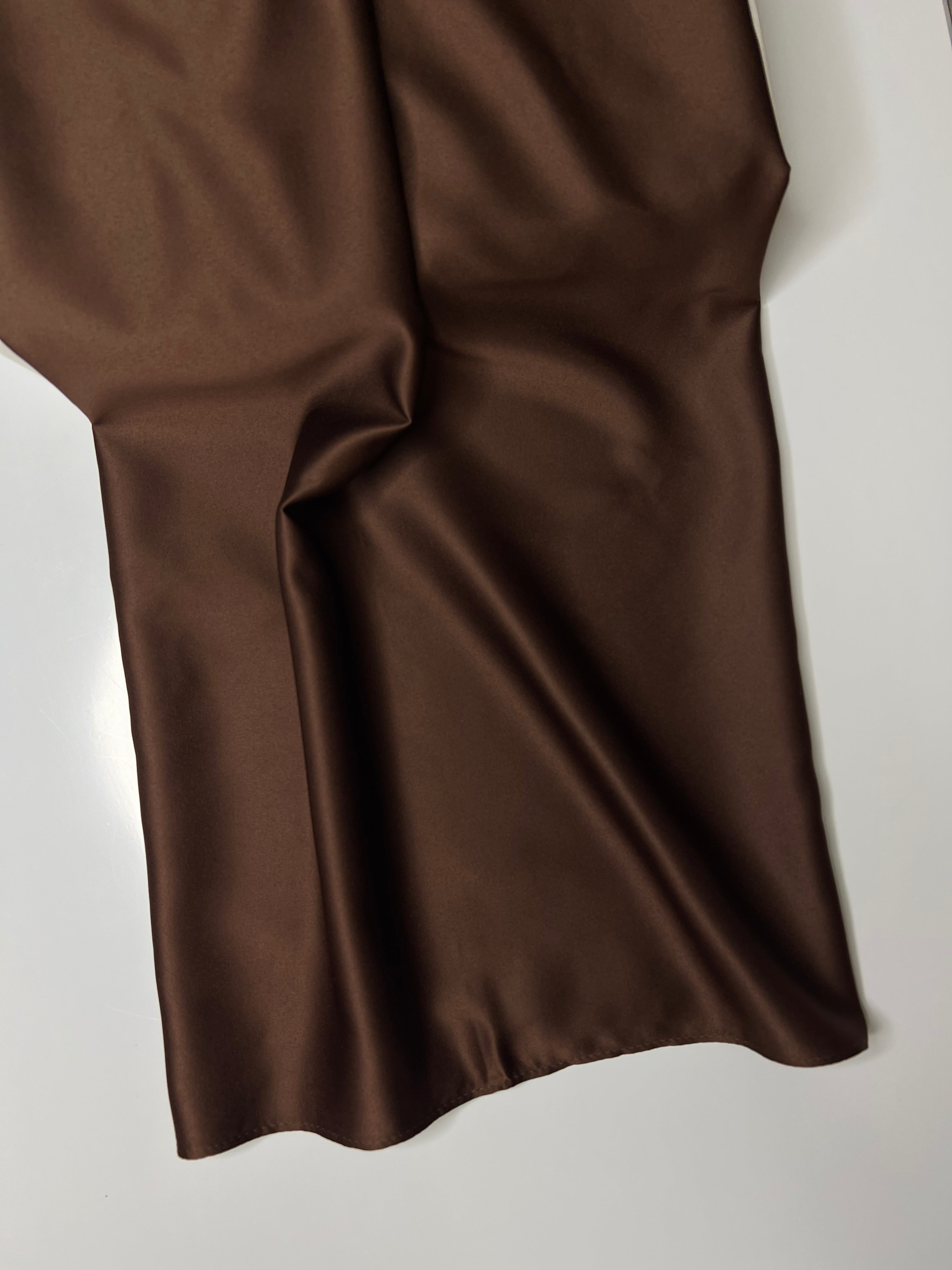 Square Veil Silk - Brown