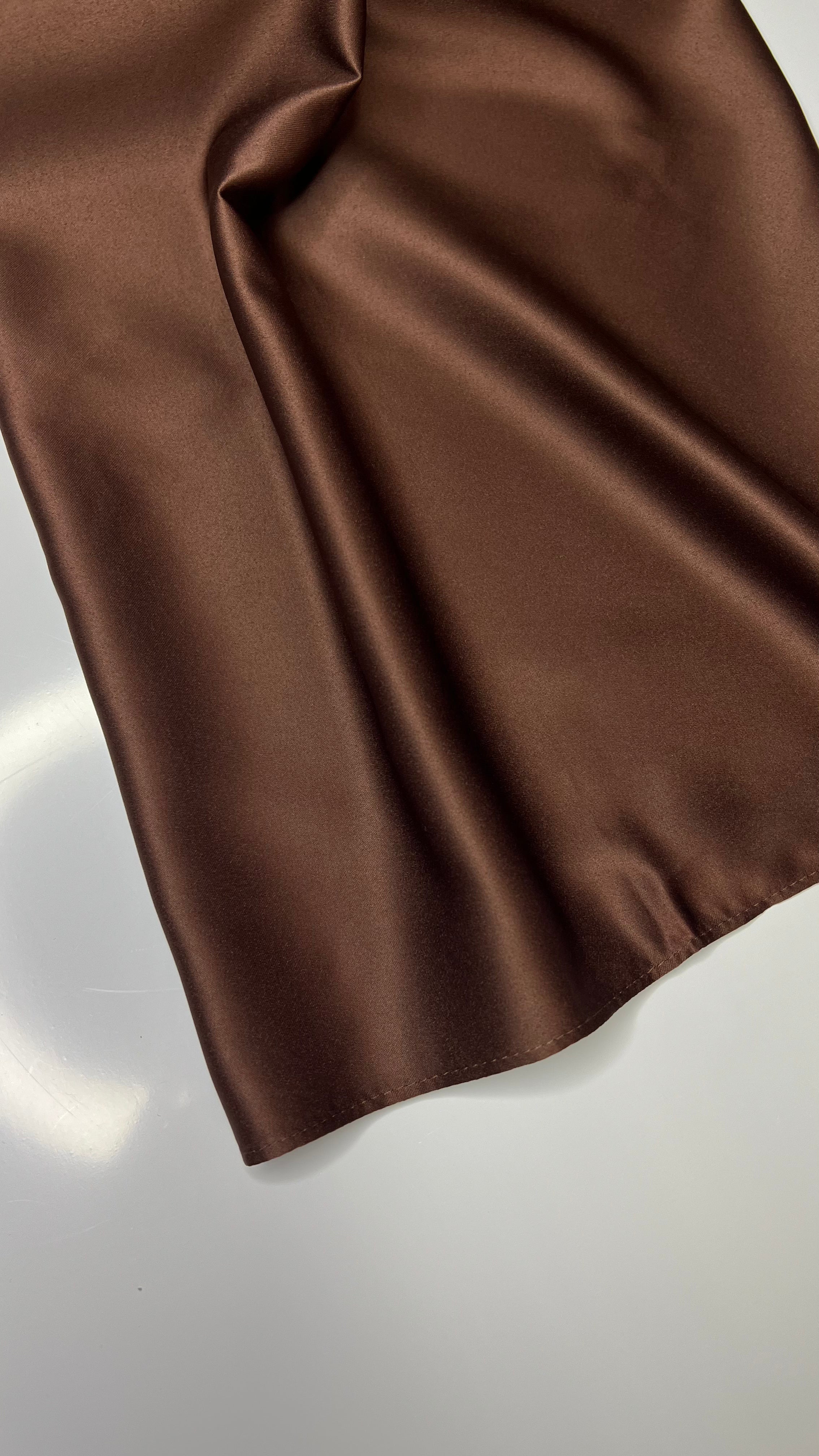 Square Veil Silk - Brown