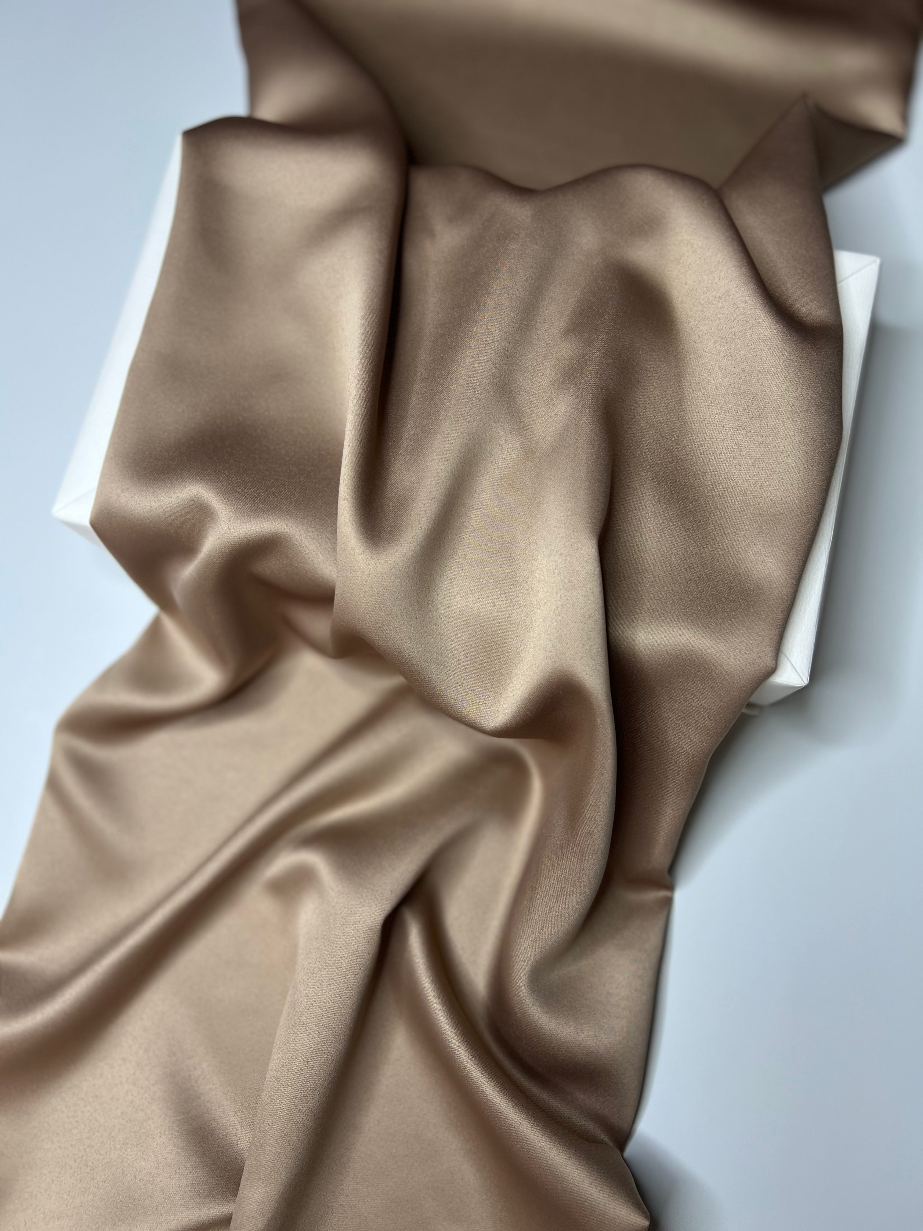 Square Veil Silk- Cappuccino