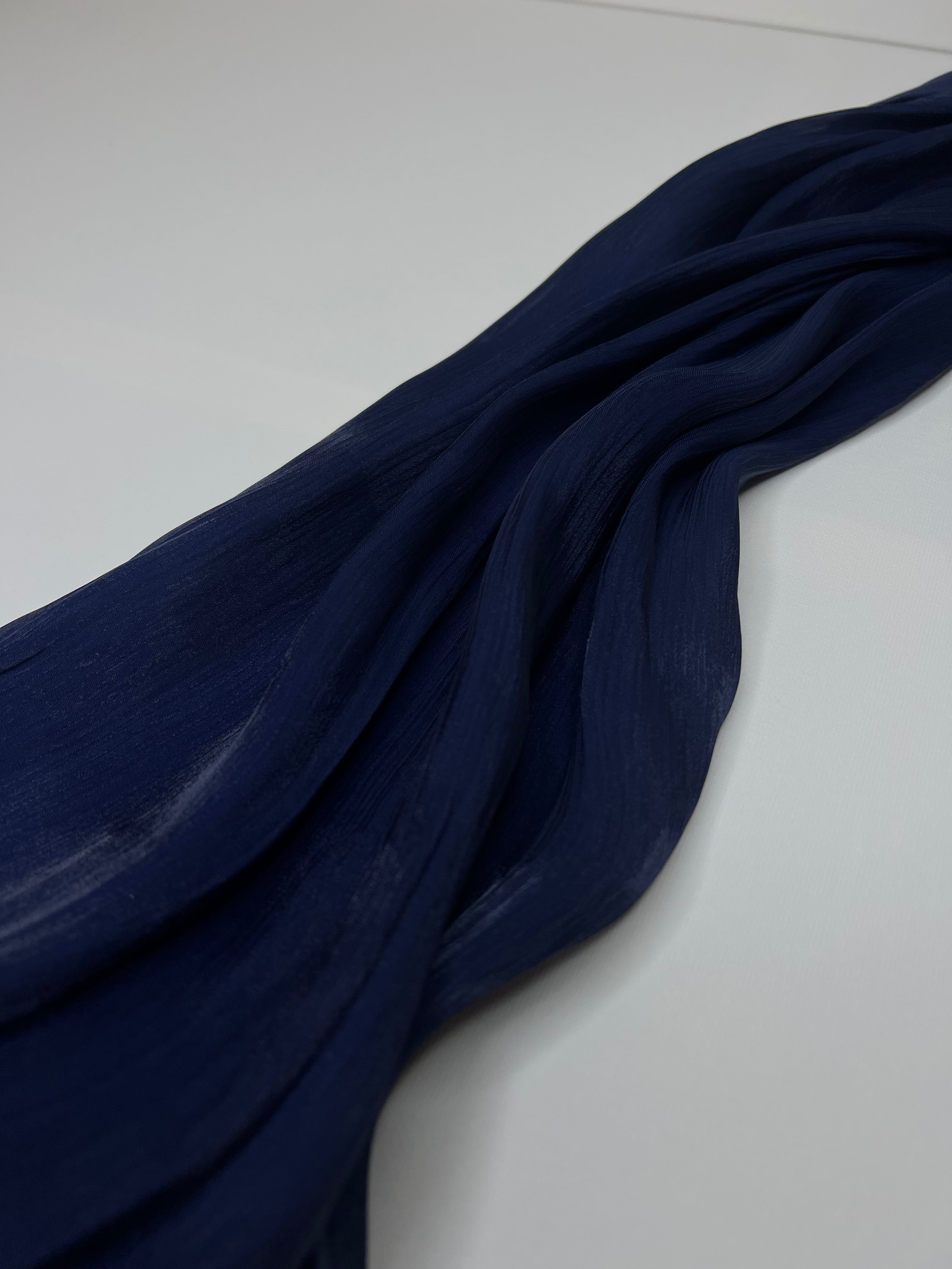 Organza Veil - Navy Blue