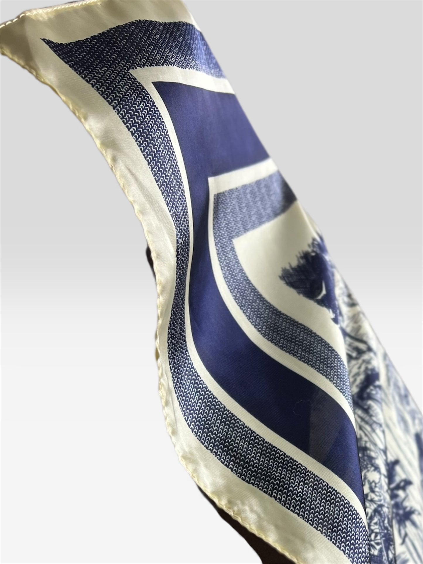 Square Hijab Silk - Forest Blue