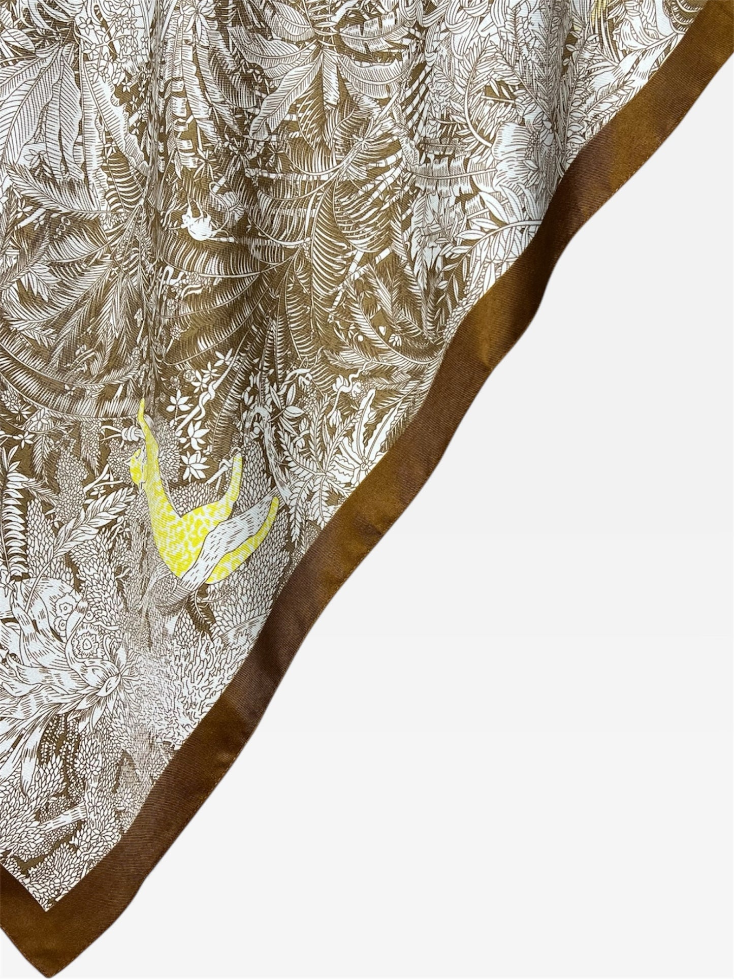 Square Hijab Silk - Wood Brown 