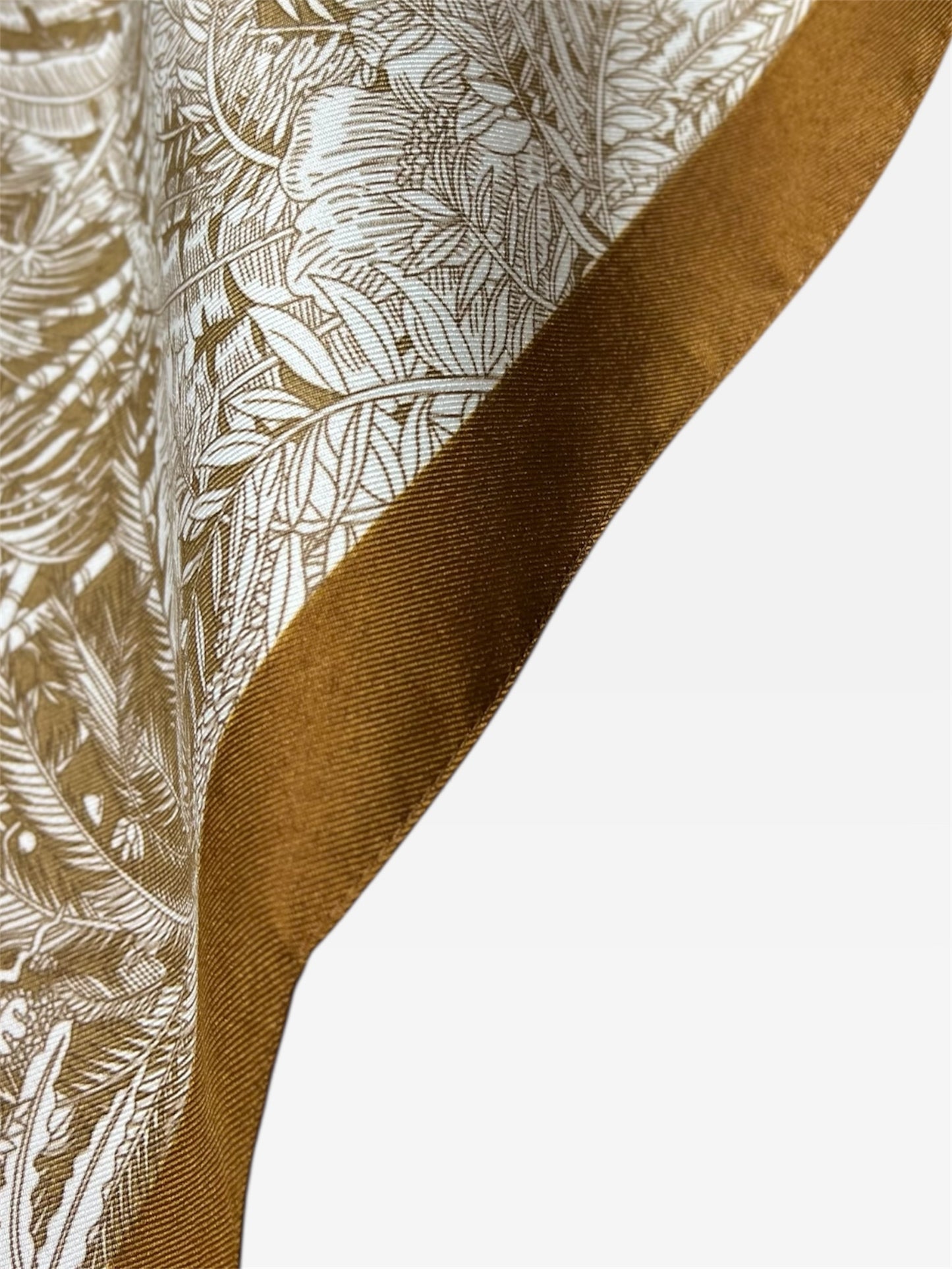 Square Hijab Silk - Wood Brown 