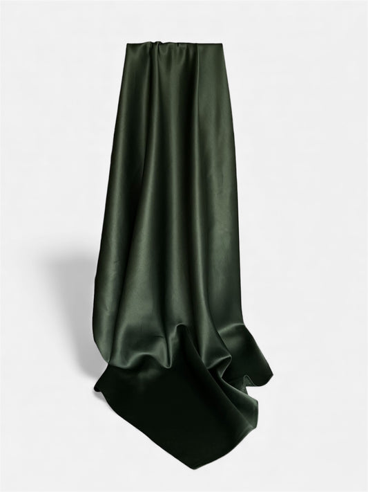 Square Hijab Silk - Dark green