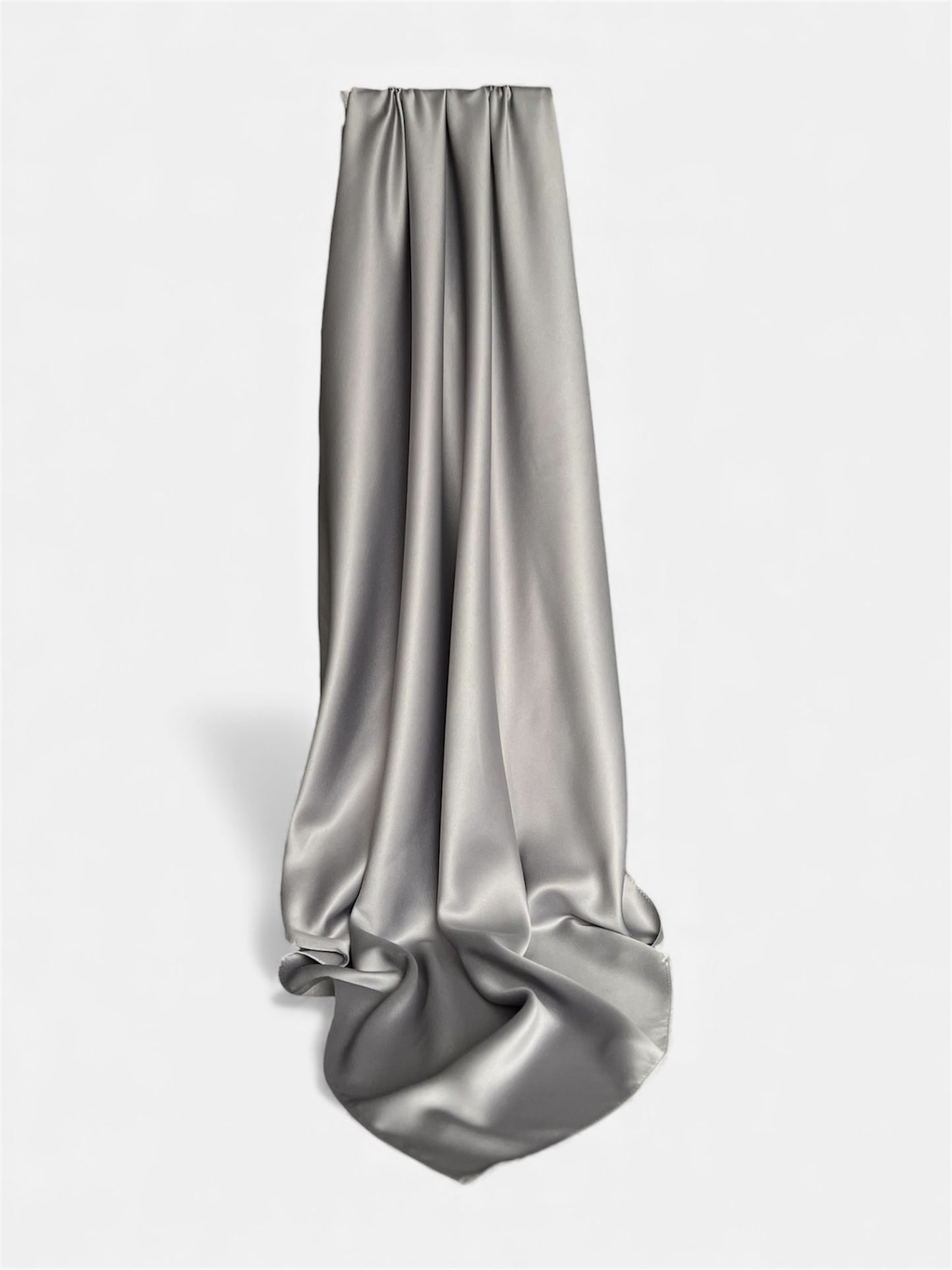 Kvadratisk Hijab Silk - Ljusgrå