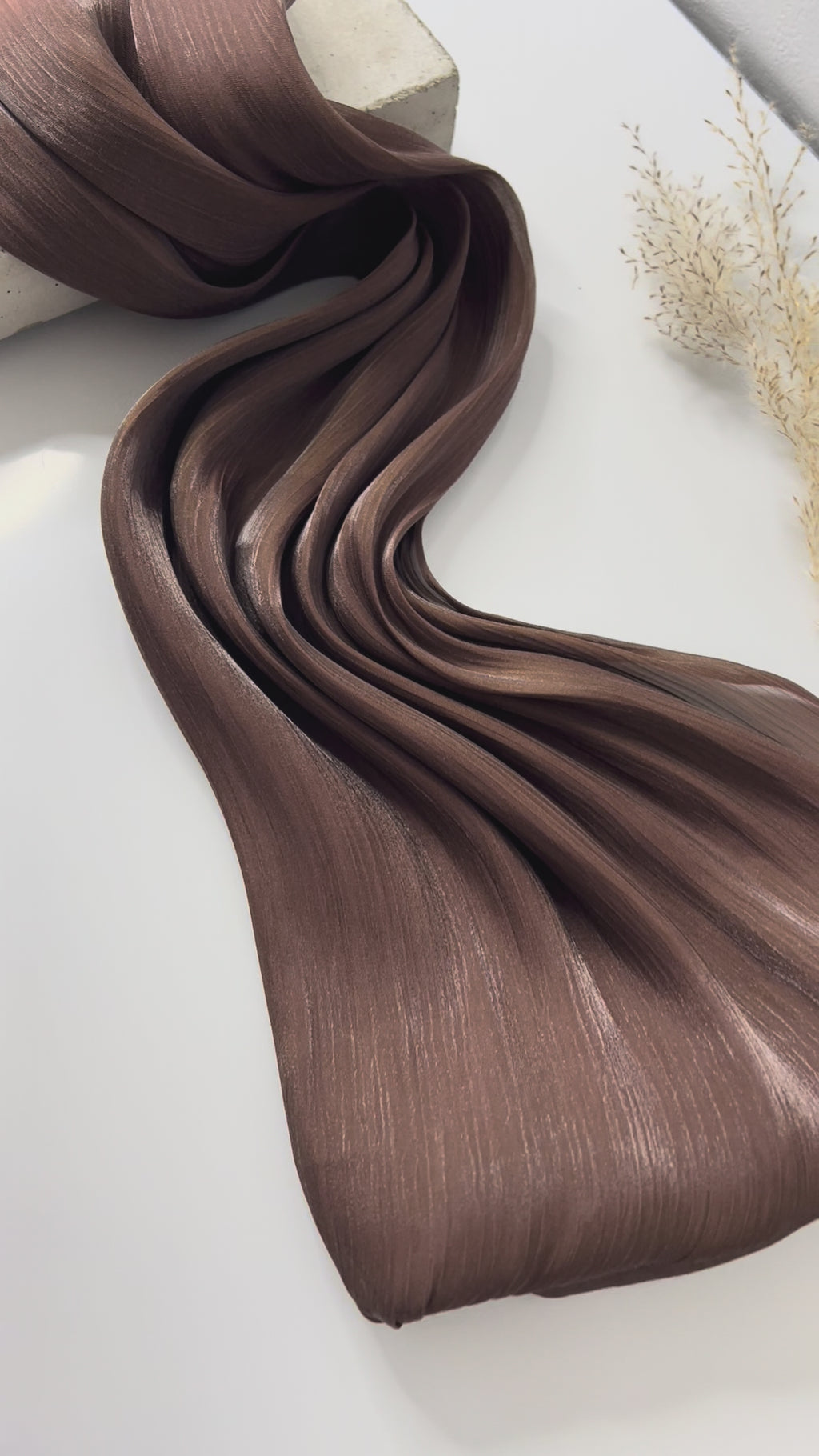 Organza Veil - Dark Chocolate