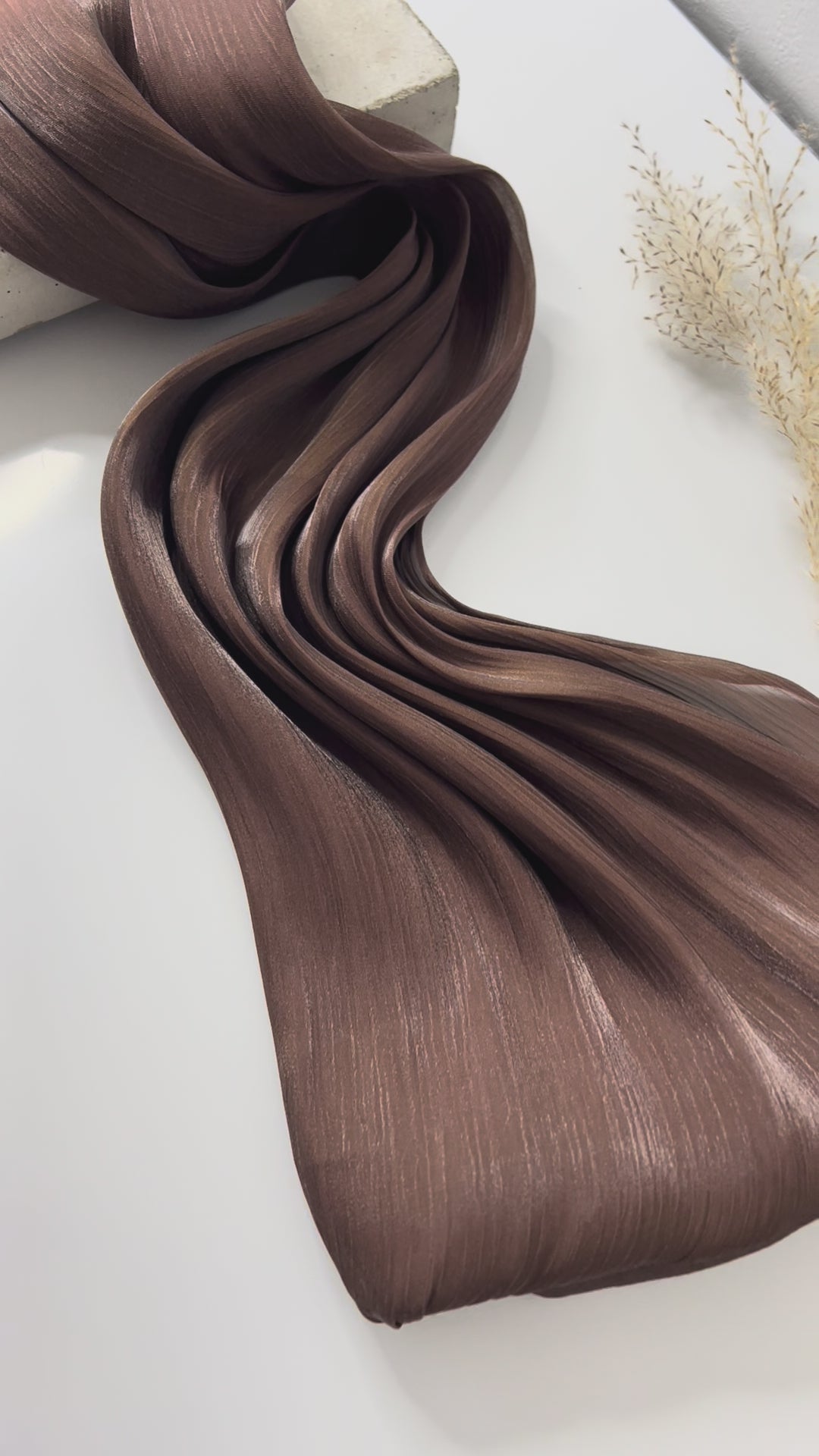 Organza Veil - Dark Chocolate