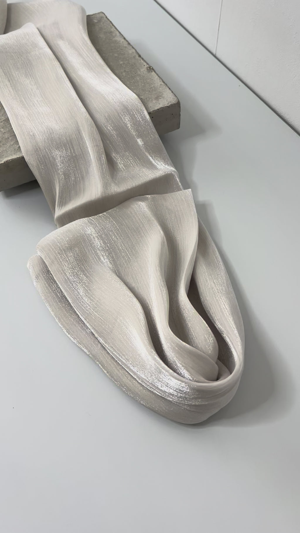 Organza Veil - Grey White