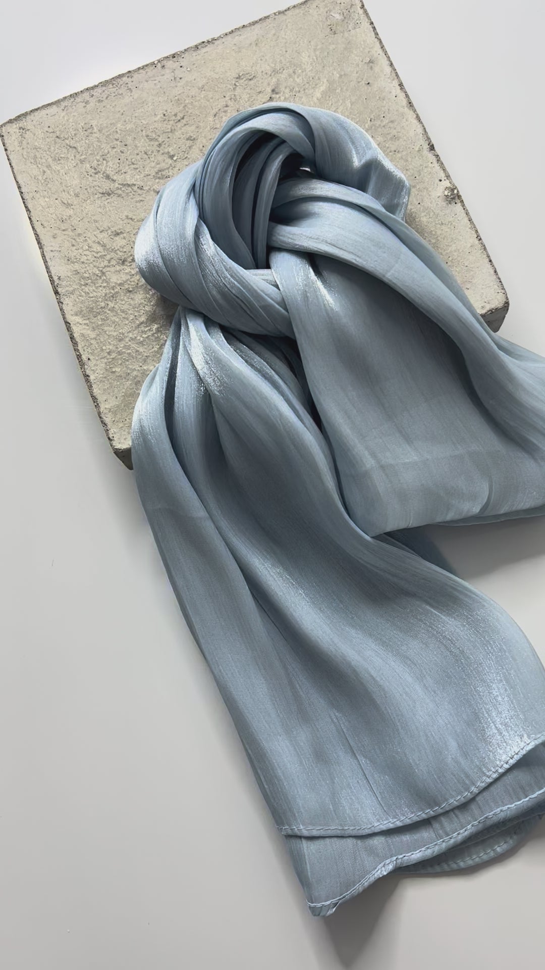 Organza Veil - Baby Blue