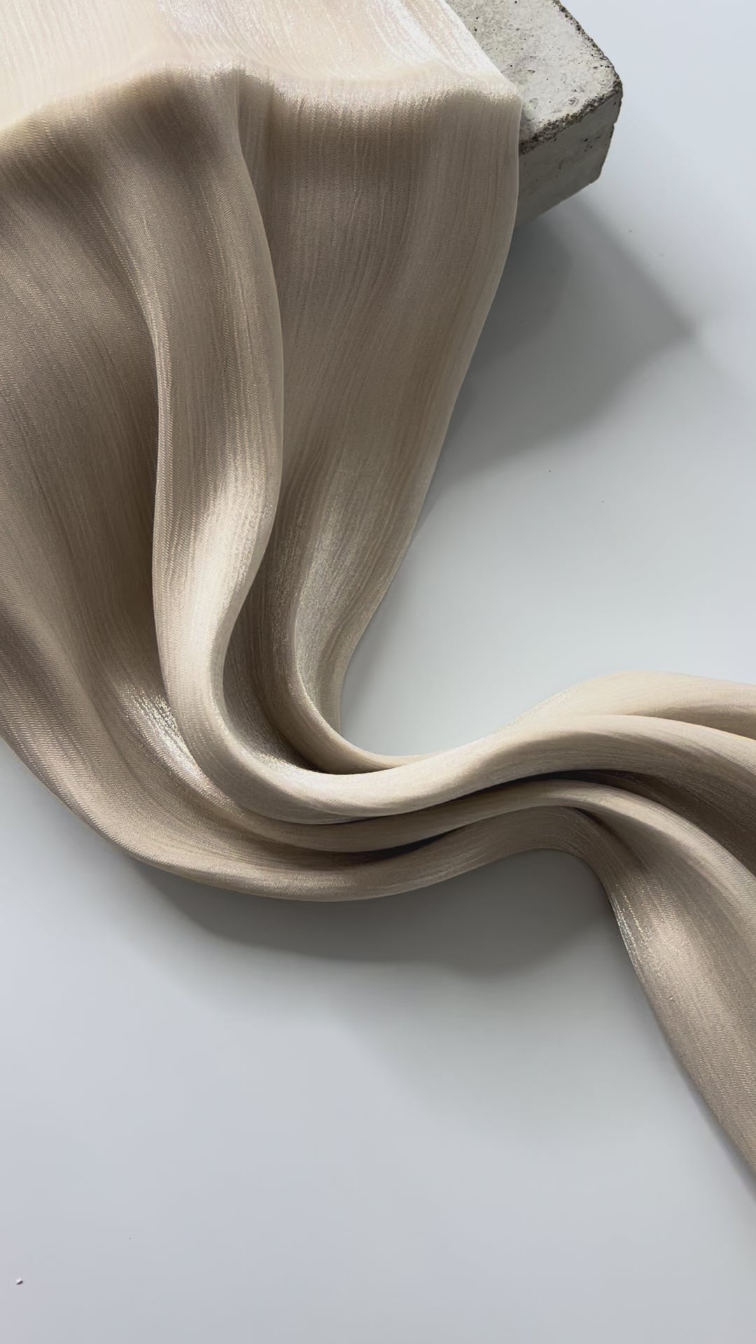Organza Veil - Light Beige